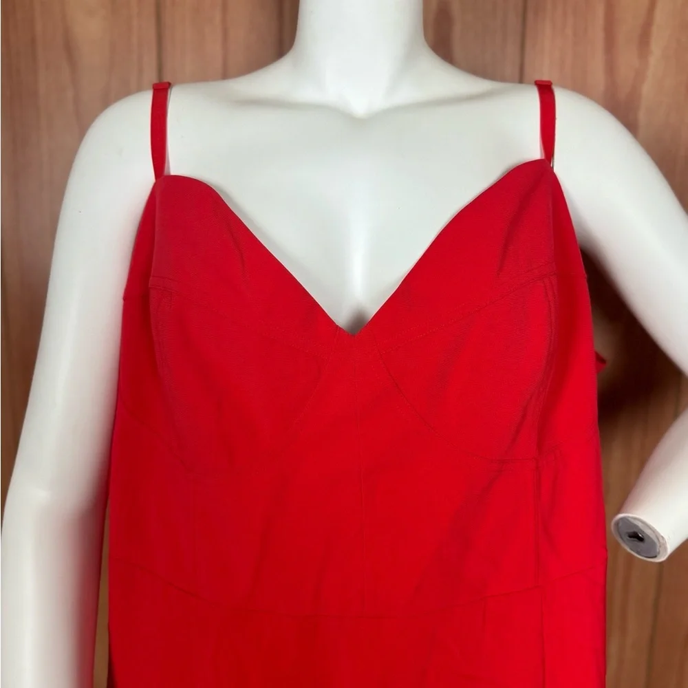 NWT New Sergio Hudson Target Collaboration Red Corset Bodycon‎ Dress Sleeveless